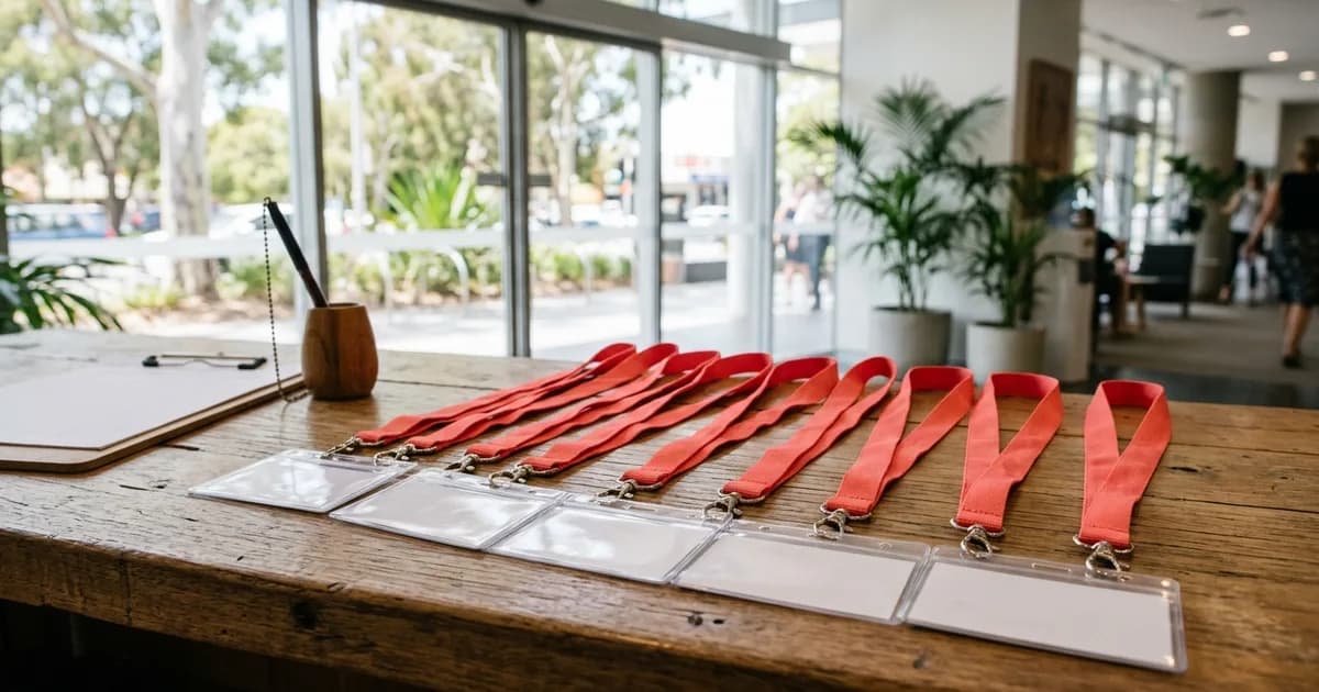 Visitor lanyards